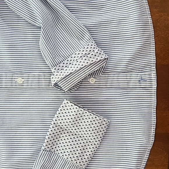 JACOB women's fitted pinstripe blouse. Size x-small - Picture 7 of 8